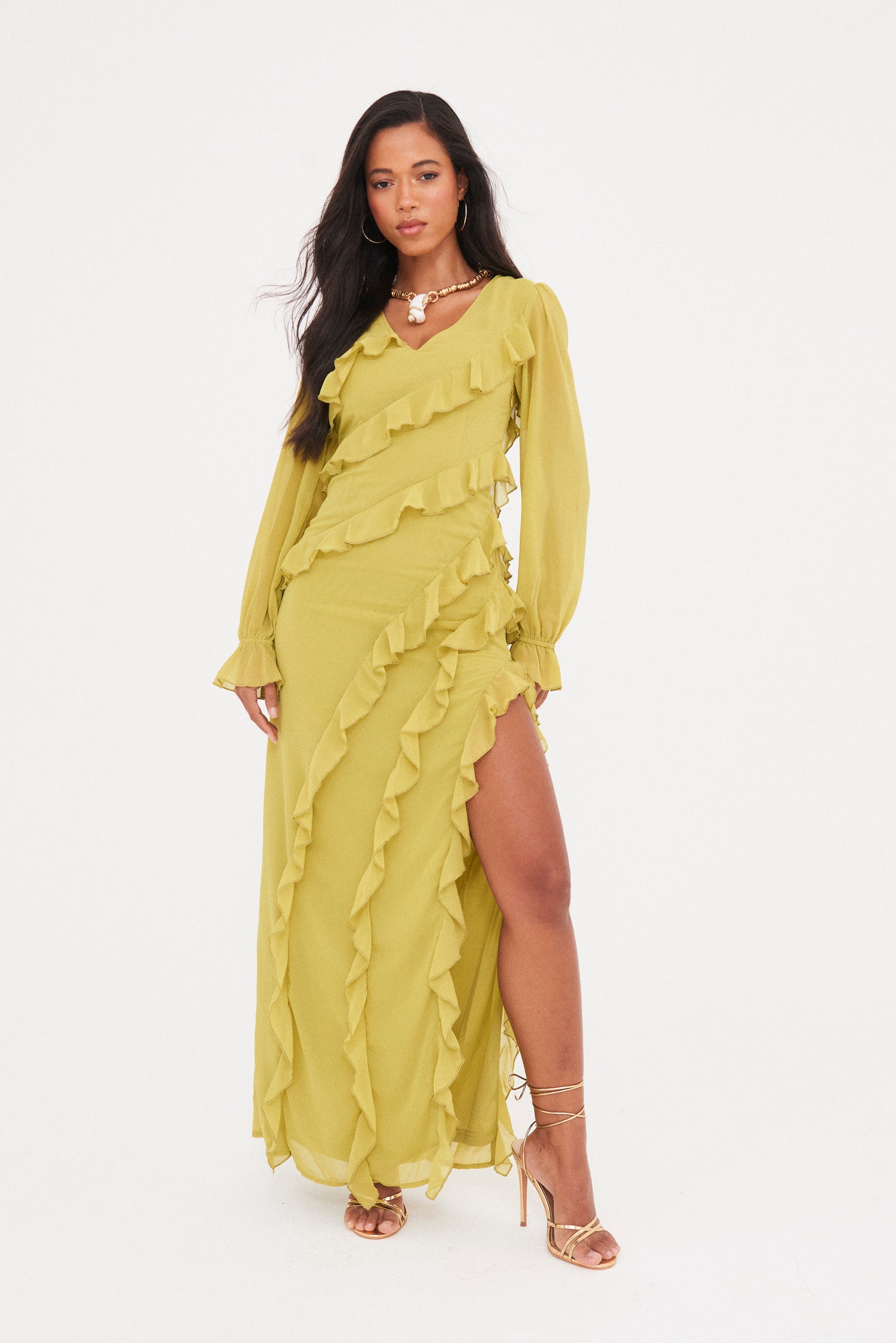 Ruffle Maxi Dress