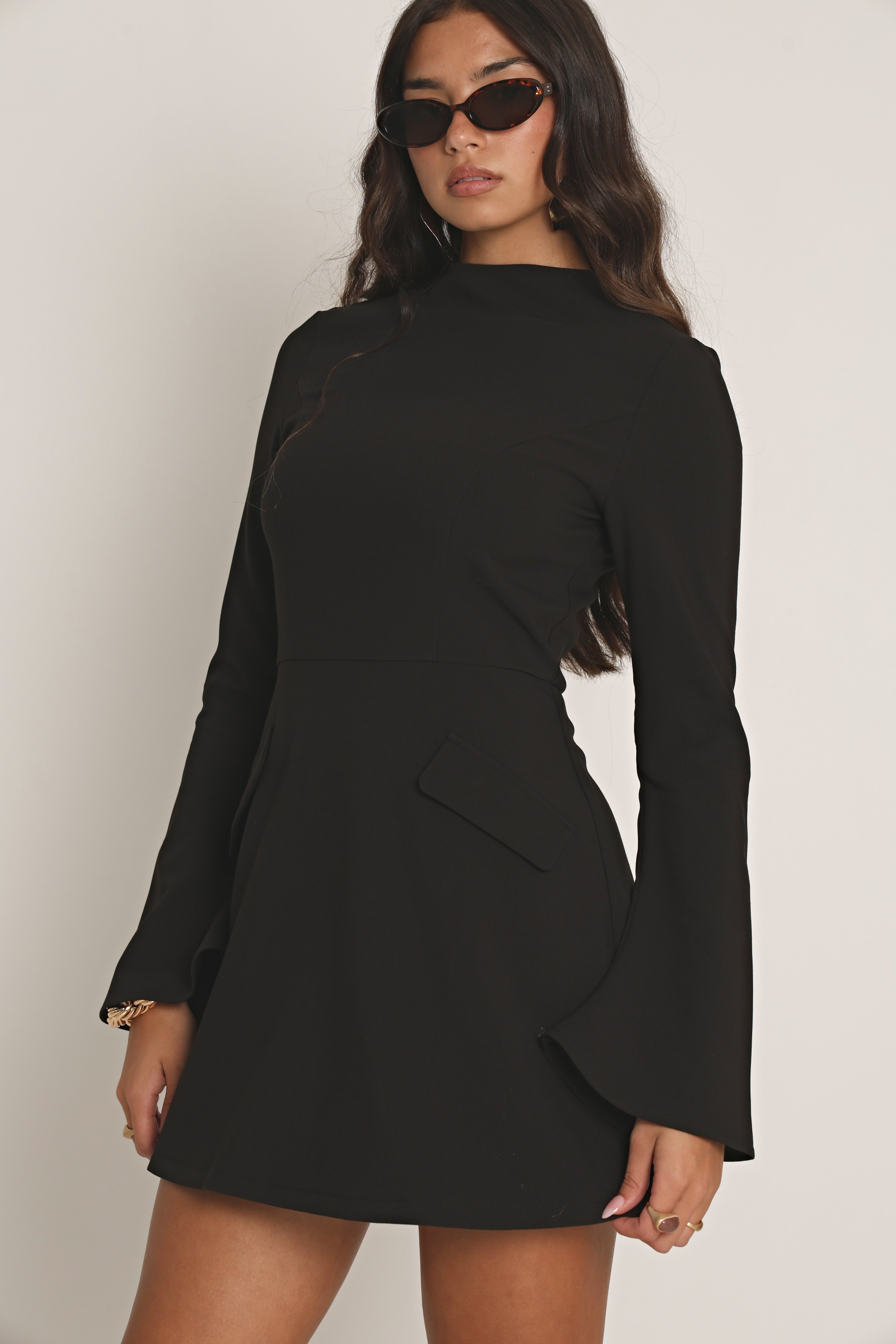 TAILORED STRUCTURED MINI DRESS TAILORED STRUCTURED MINI DRESS