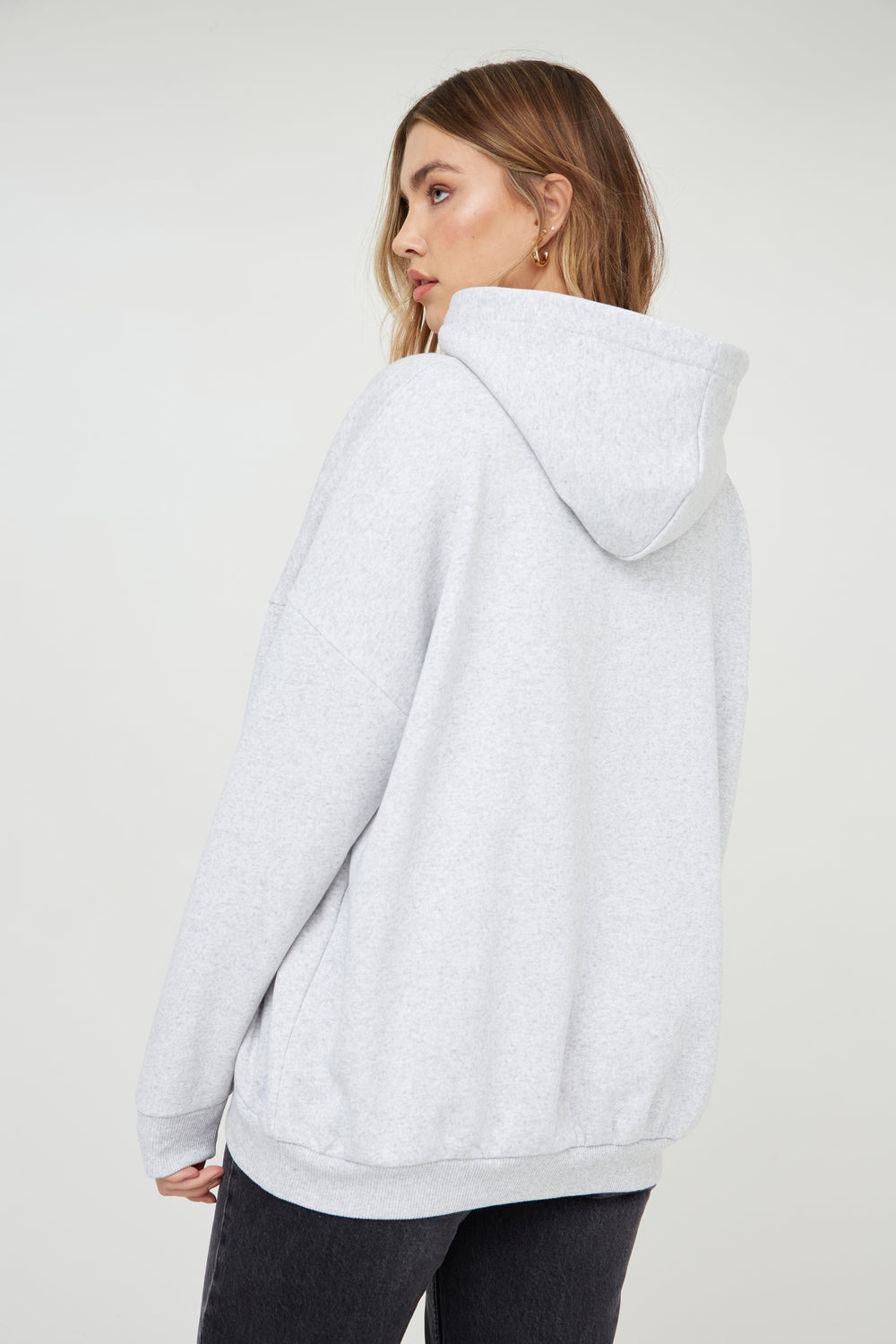 RELAXED SLOGAN OVERSIZED HOODIE