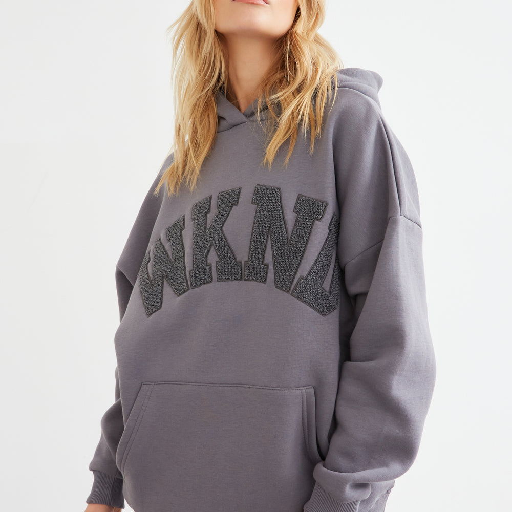 
                      
                        THE WKND OVERSIZED HOODIE
                      
                    