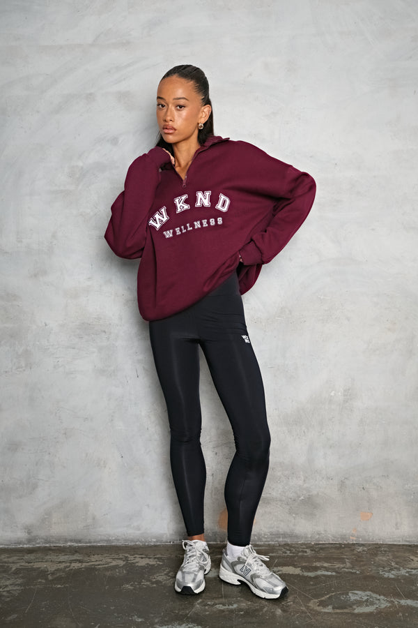 WKND WELNESS HALF ZIP SWEAT