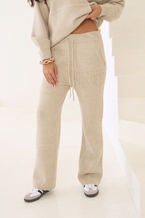 WKND KNITTED WIDE LEG JOGGER