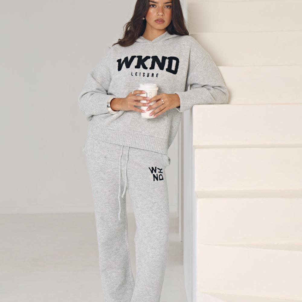 
                      
                        WKND KNITTED HOODIE IN BLACK
                      
                    