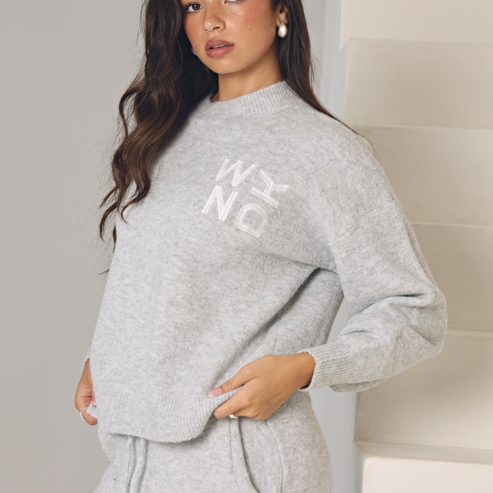 
                      
                        WKND KNITTED JUMPER IN GREY
                      
                    