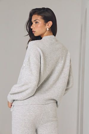 WKND KNITTED JUMPER IN GREY
