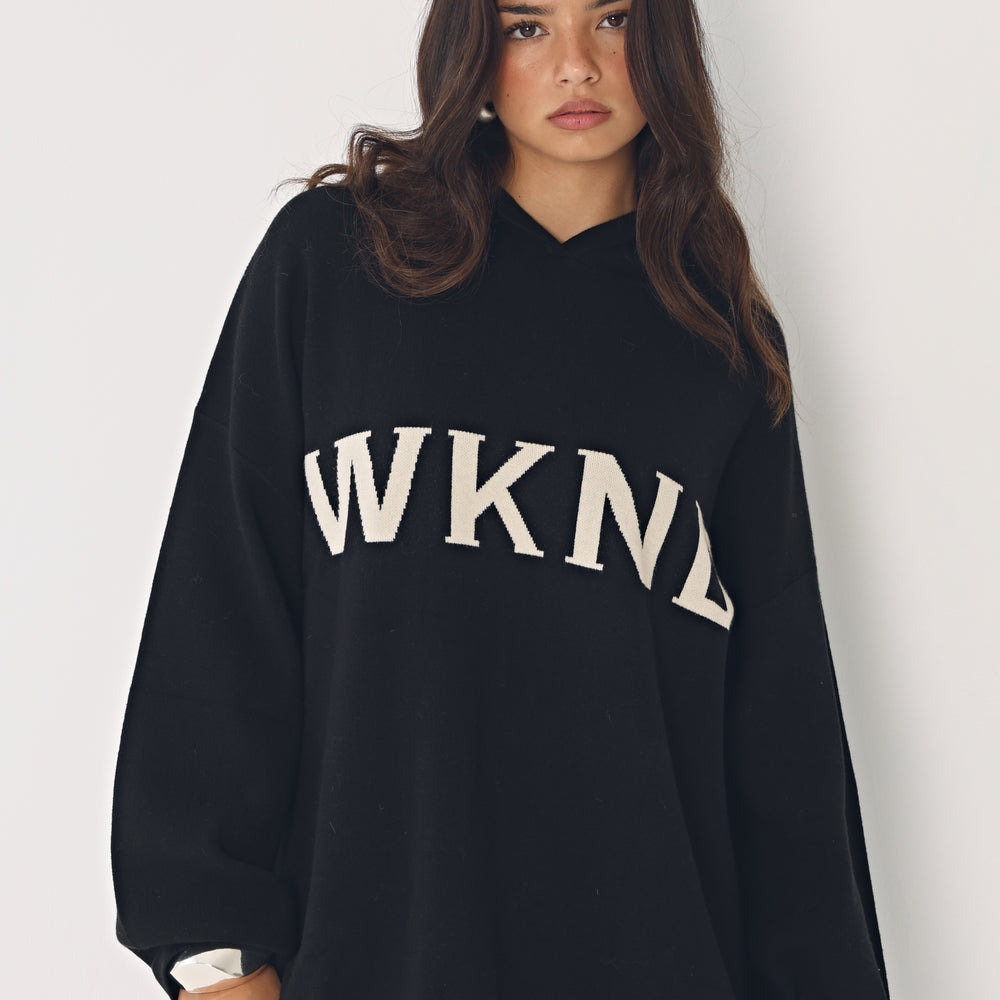 
                      
                        WKND KNITTED HOODIE
                      
                    