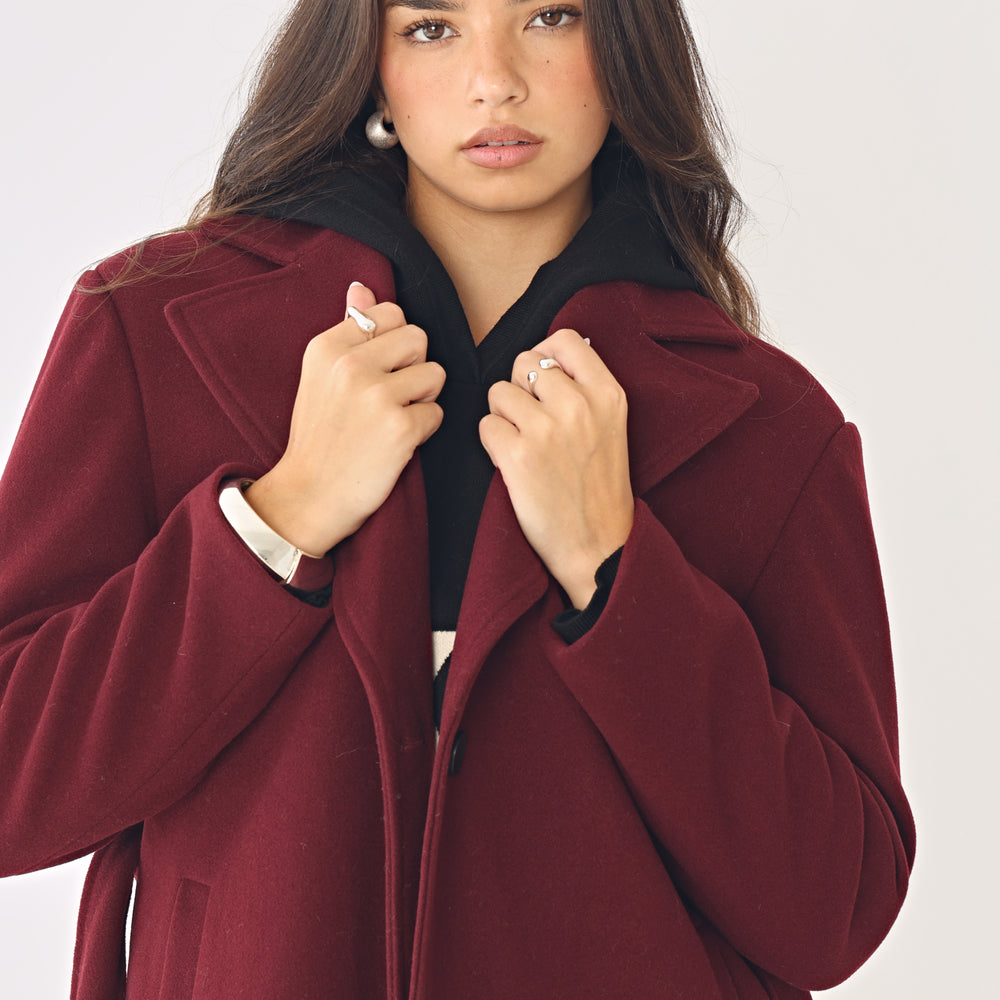 
                      
                        TAILORED BELTED OVERSIZED COAT
                      
                    