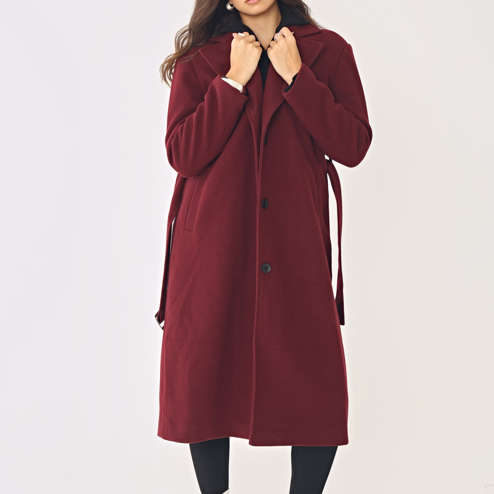 
                      
                        TAILORED BELTED OVERSIZED COAT
                      
                    