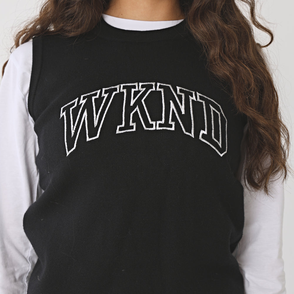 
                      
                        WKND KNITTED VEST
                      
                    