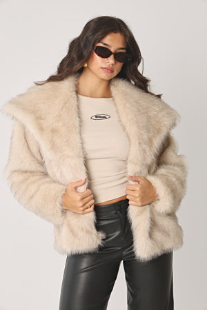 FAUX FUR COAT