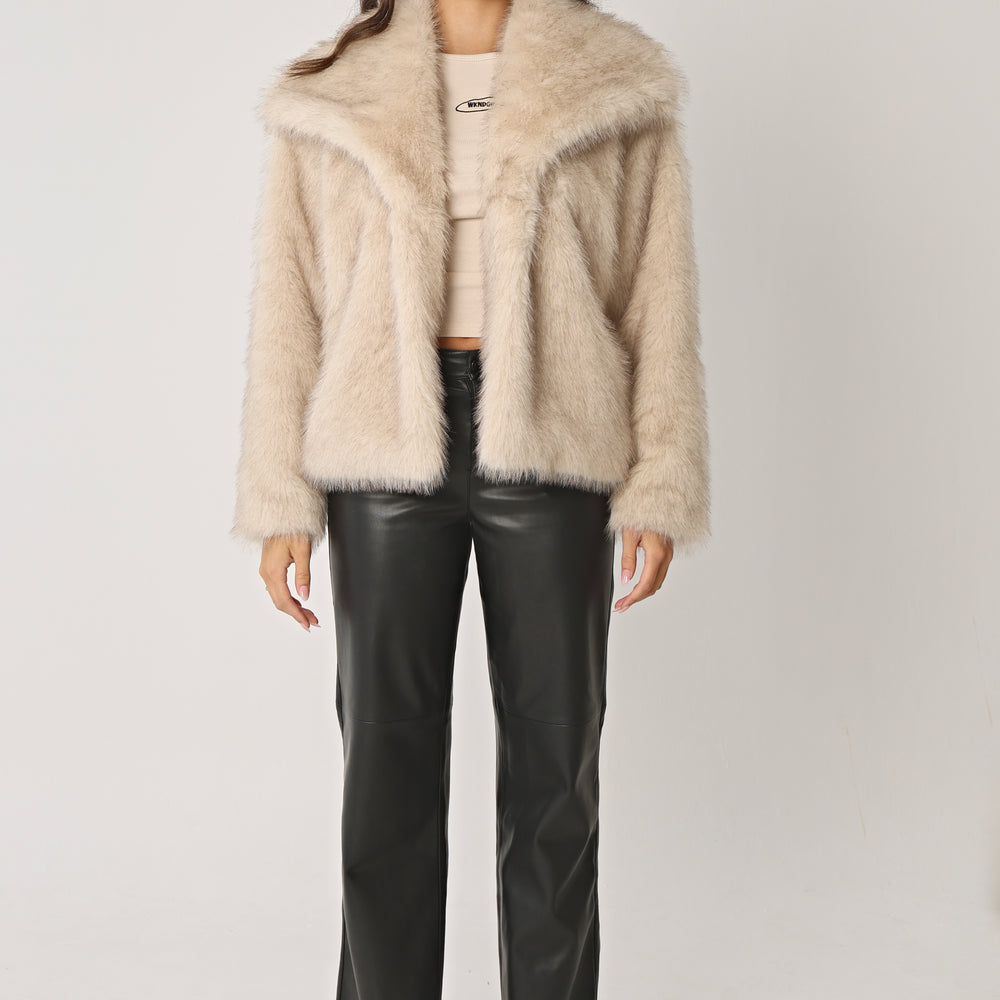 
                      
                        FAUX FUR FUR COAT
                      
                    