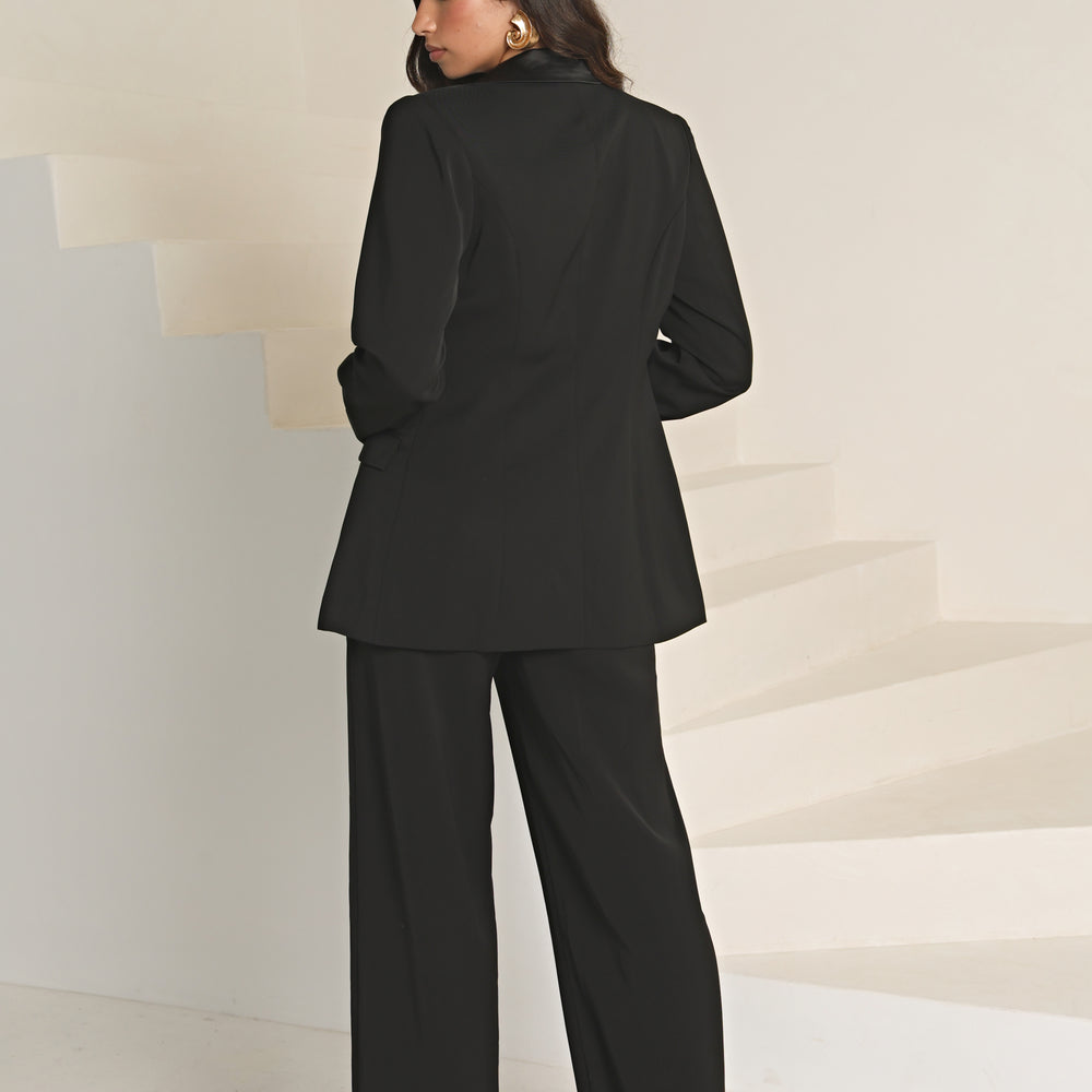 TAILORED CONTRAST  WAISTBAND TROUSER