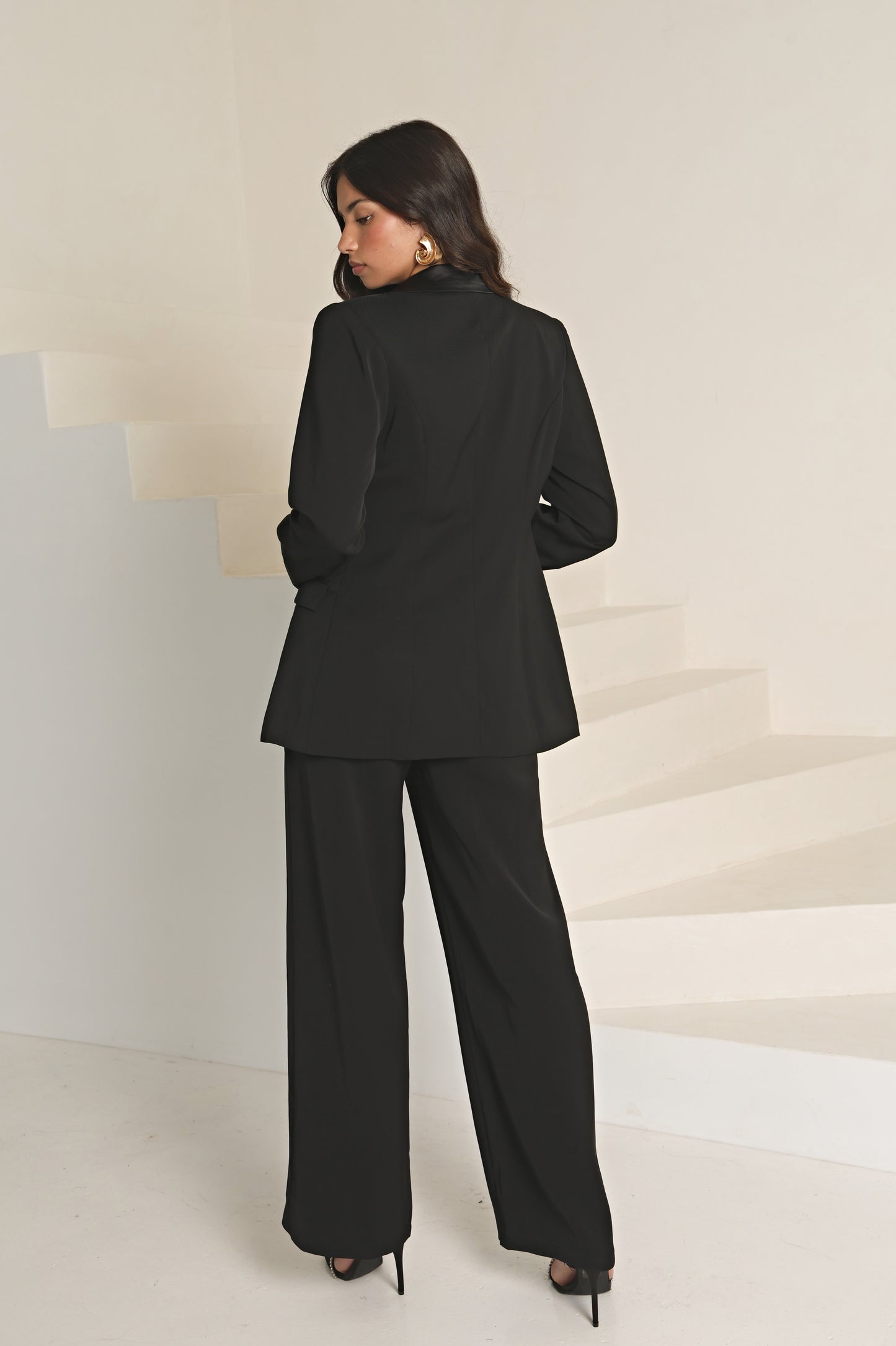 TAILORED CONTRAST  WAISTBAND TROUSER