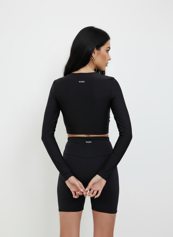 ULTIMATE WKND LONG SLEEVE CROP TOP