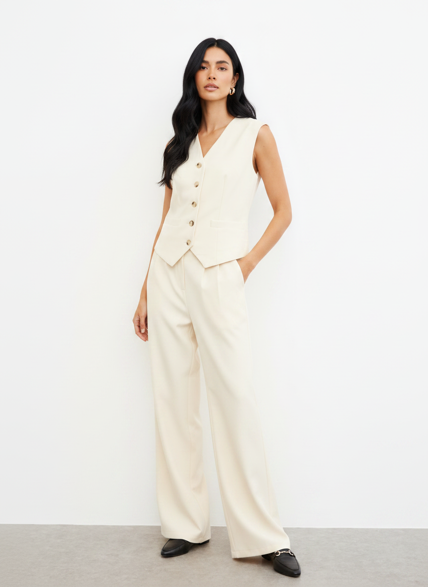 TAILORED WIDE LEG TROUSERS