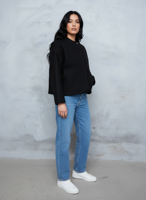 WOOL OVERSIZED BOMBER