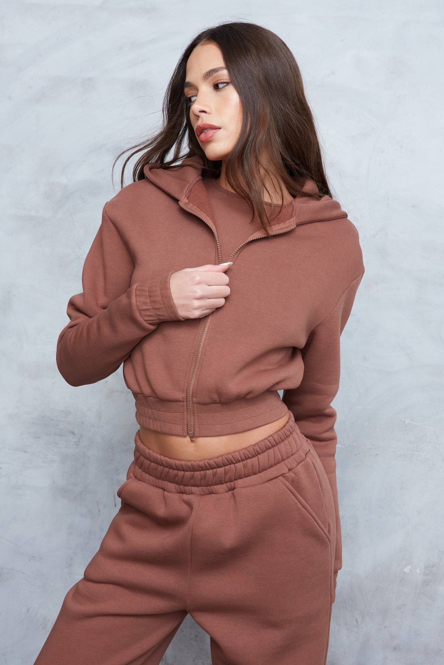 SOFT ZIP THROUGH LOUNGEWEAR HOODIE