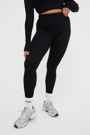 SEAMLESS RIB HIGH WAIST LEGGINGS