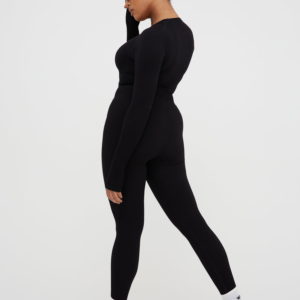 
                      
                        SEAMLESS RIB HIGH WAIST LEGGINGS
                      
                    