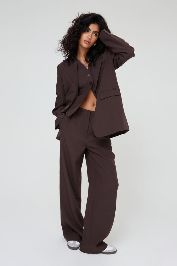 TAILORED WIDE LEG TROUSERS