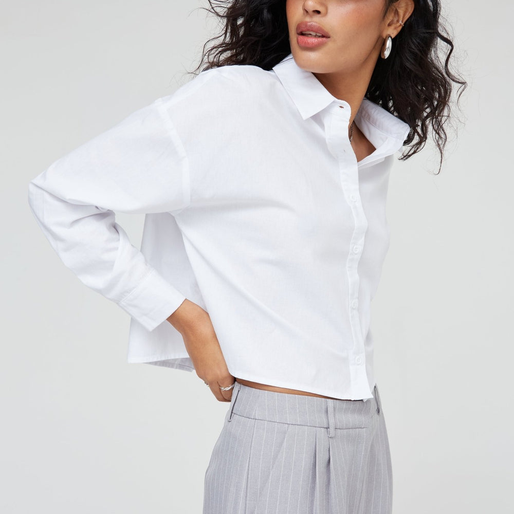 WKND Girl Oversized Split Back Cotton Shirt