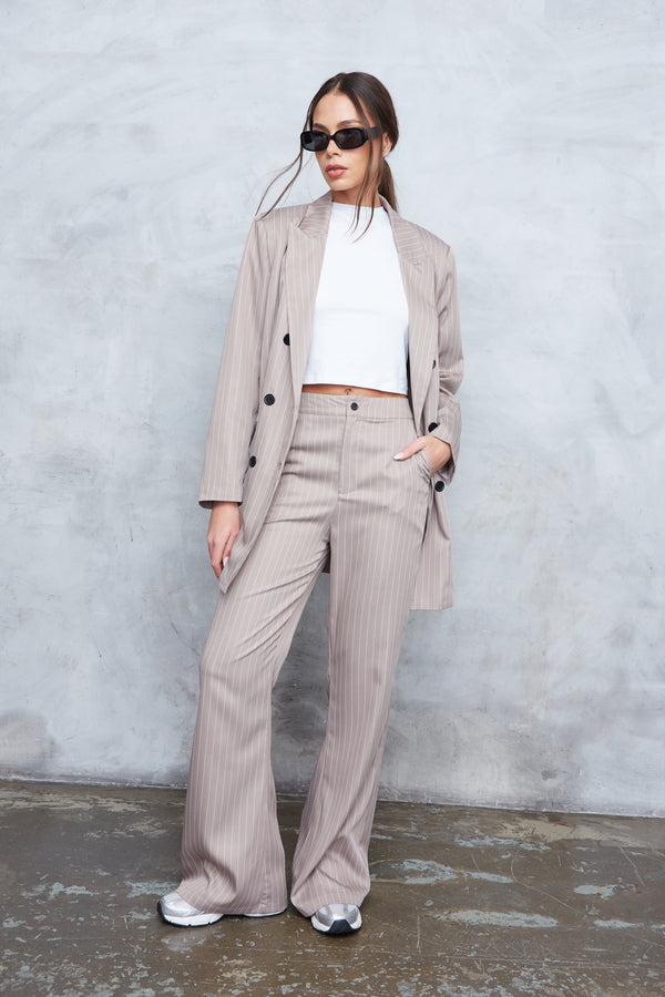 TAILORED PINSTRIPE OVERSIZED BLAZER