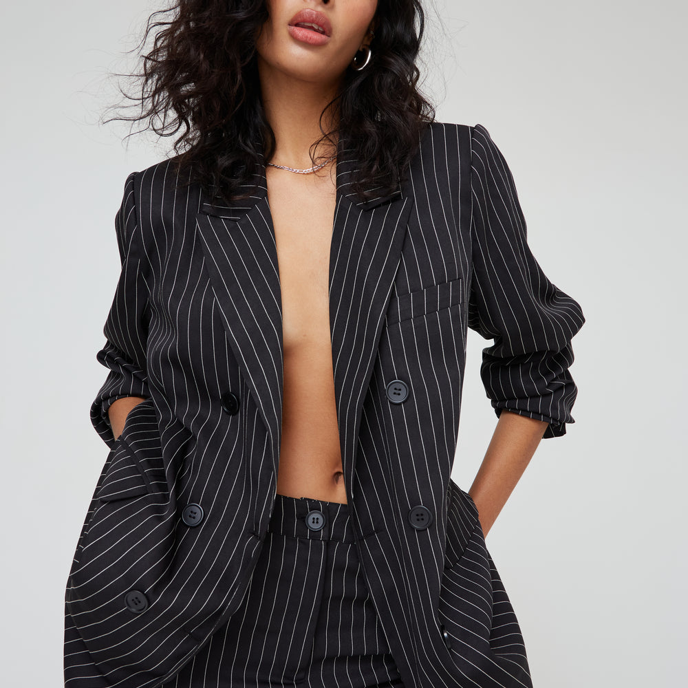 TAILORED PINSTRIPE OVERSIZED BLAZER