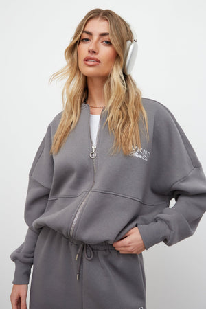 Athletic Club Zip Sweat - Grey