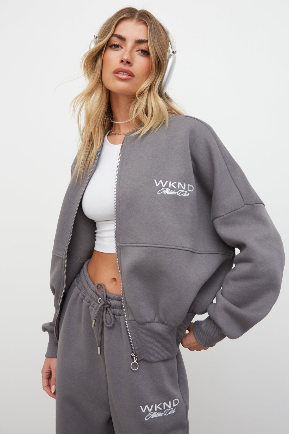 Athletic Club Zip Sweat - Grey