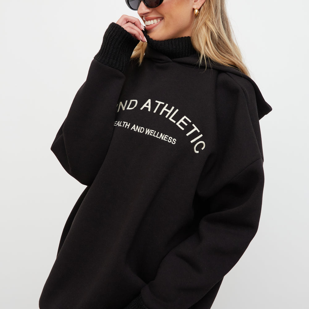 
                      
                        WKND ATHLETIC KNIT DETAIL HOODIE
                      
                    