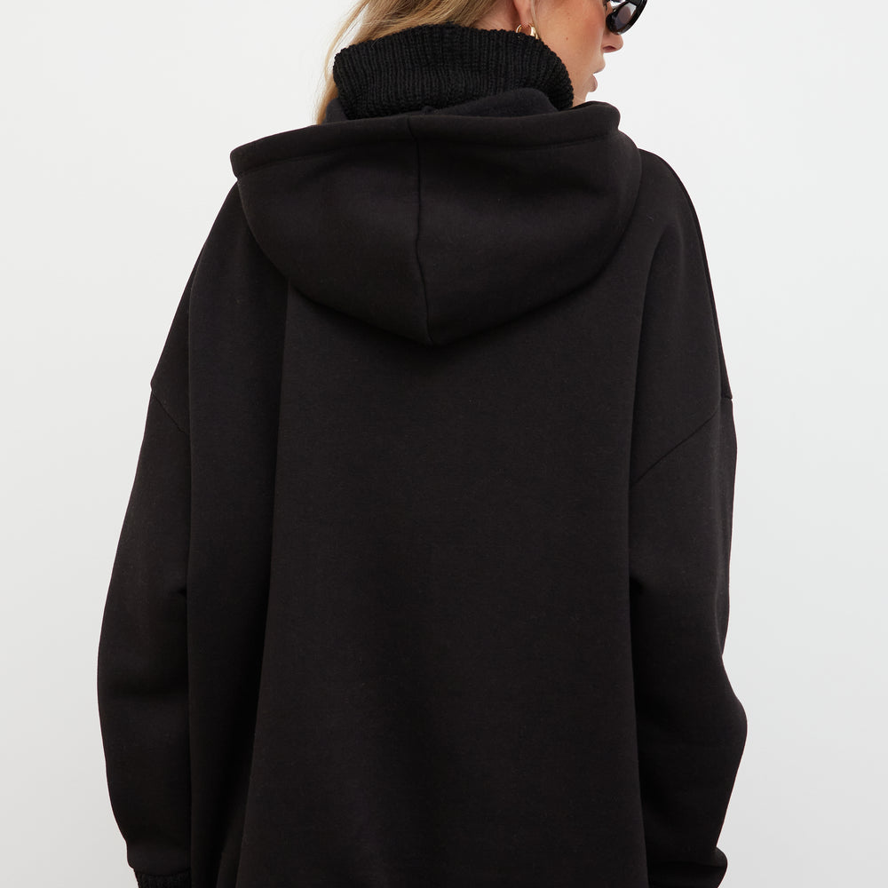 
                      
                        WKND ATHLETIC KNIT DETAIL HOODIE
                      
                    