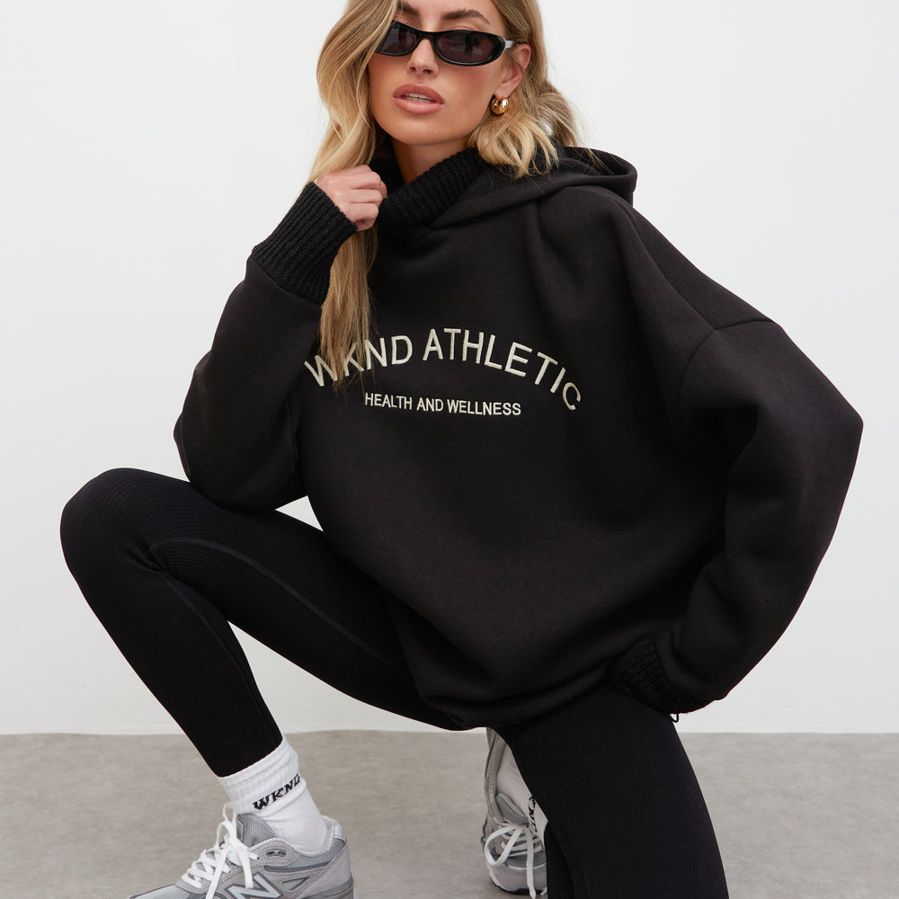 
                      
                        WKND ATHLETIC KNIT DETAIL HOODIE
                      
                    