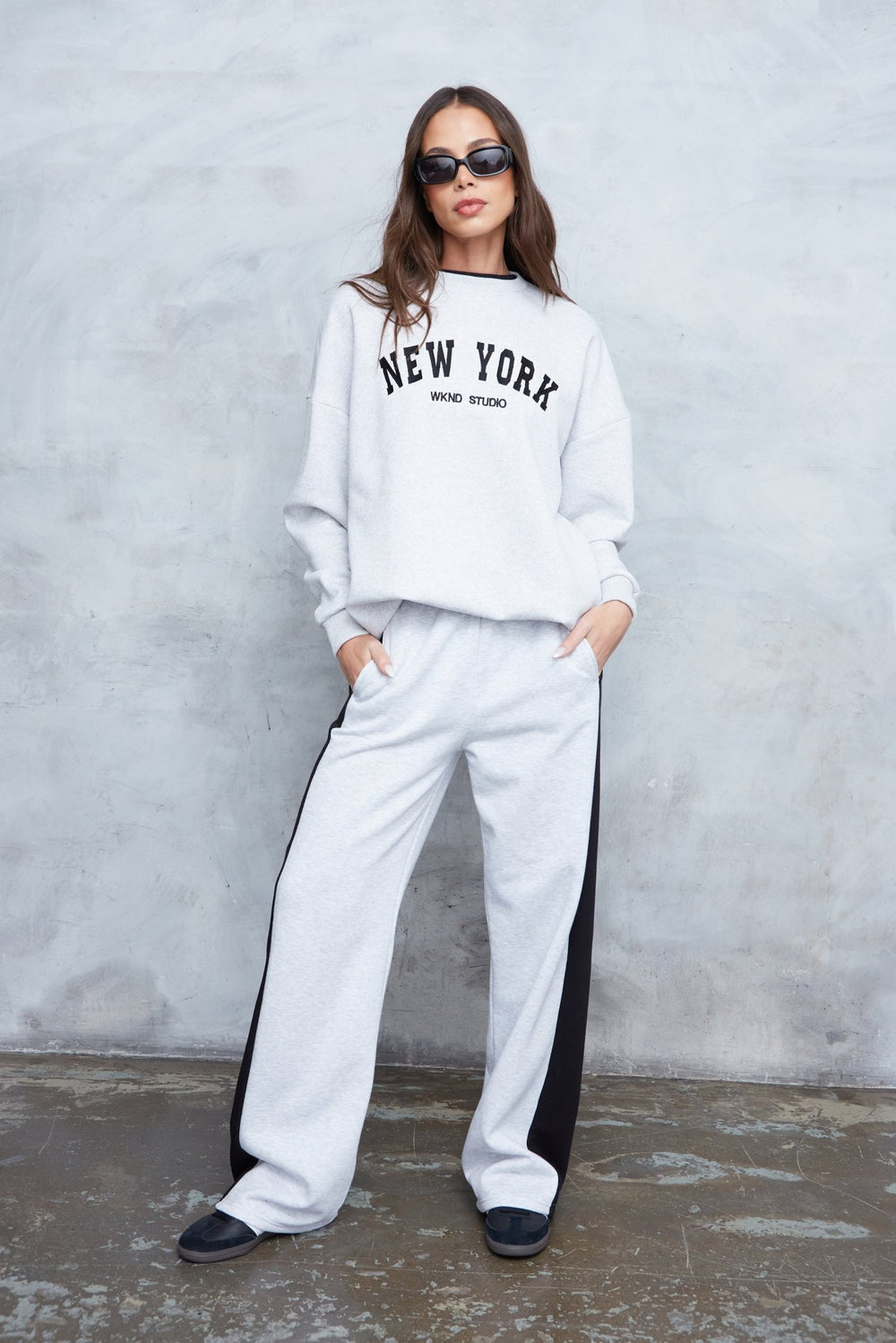 WKND Girl New York Embroidered Sweat