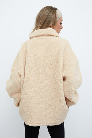 WKND HIGH NECK BORG JUMPER