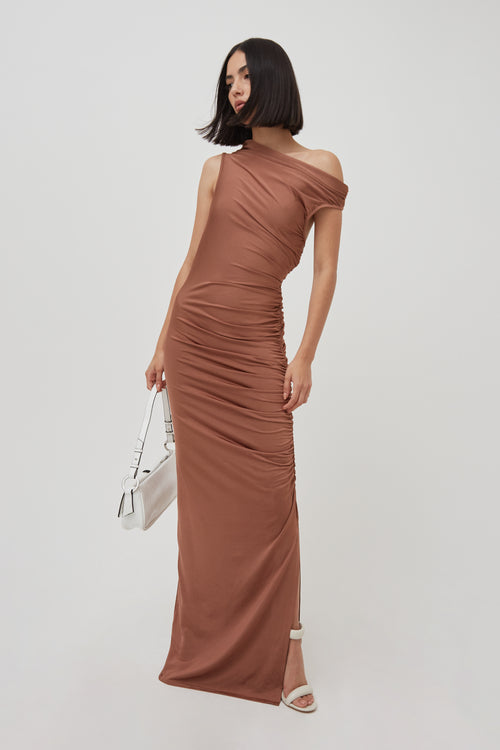 PREMIUM DRAPE MAXI DRESS