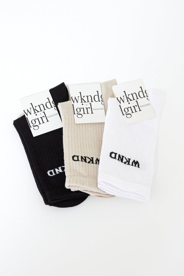 WKND Girl 3 Pack Socks