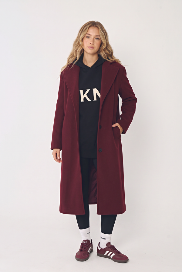 TAILORED BELTED OVERSIZED COAT