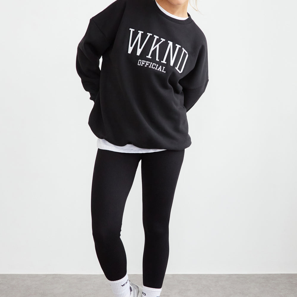 
                      
                        WKND EMBROIDERED OVERSIZED SWEAT
                      
                    