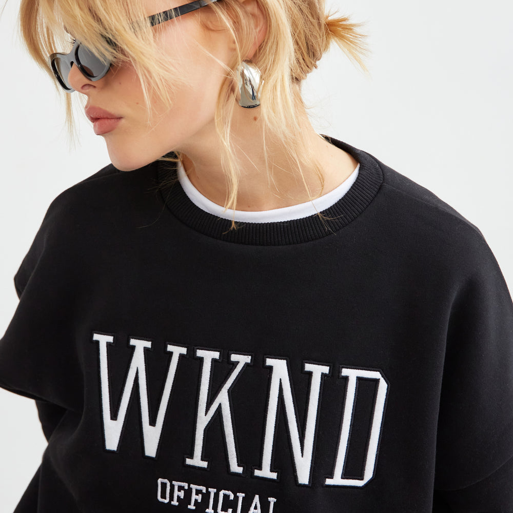 
                      
                        WKND EMBROIDERED OVERSIZED SWEAT
                      
                    