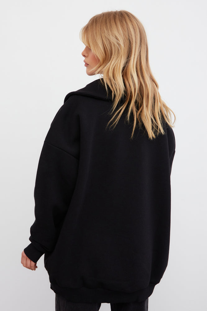 
                      
                        WKND EMBROIDERED OVERSIZED ZIP SWEAT
                      
                    