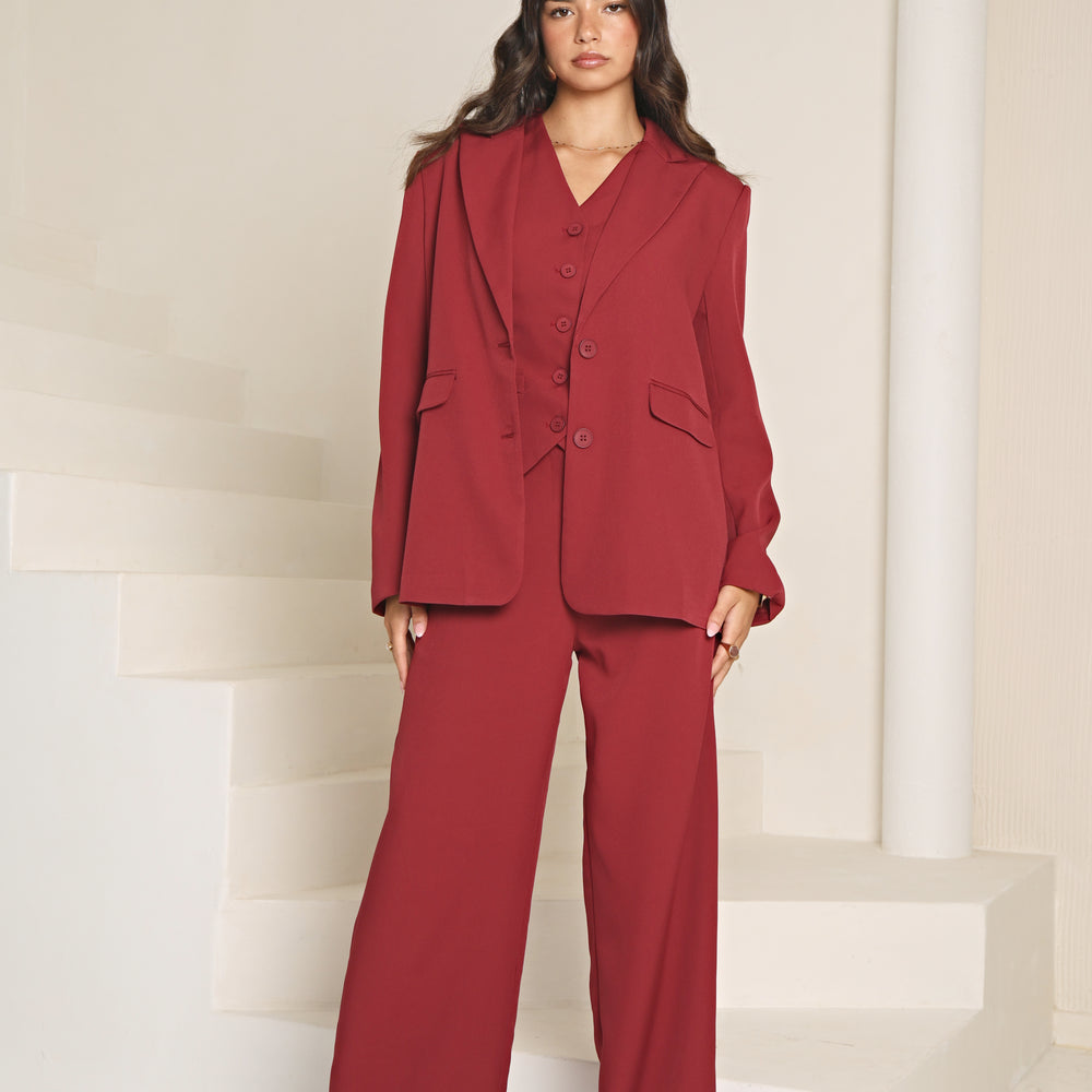 TAILORED WIDE LEG TROUSERS