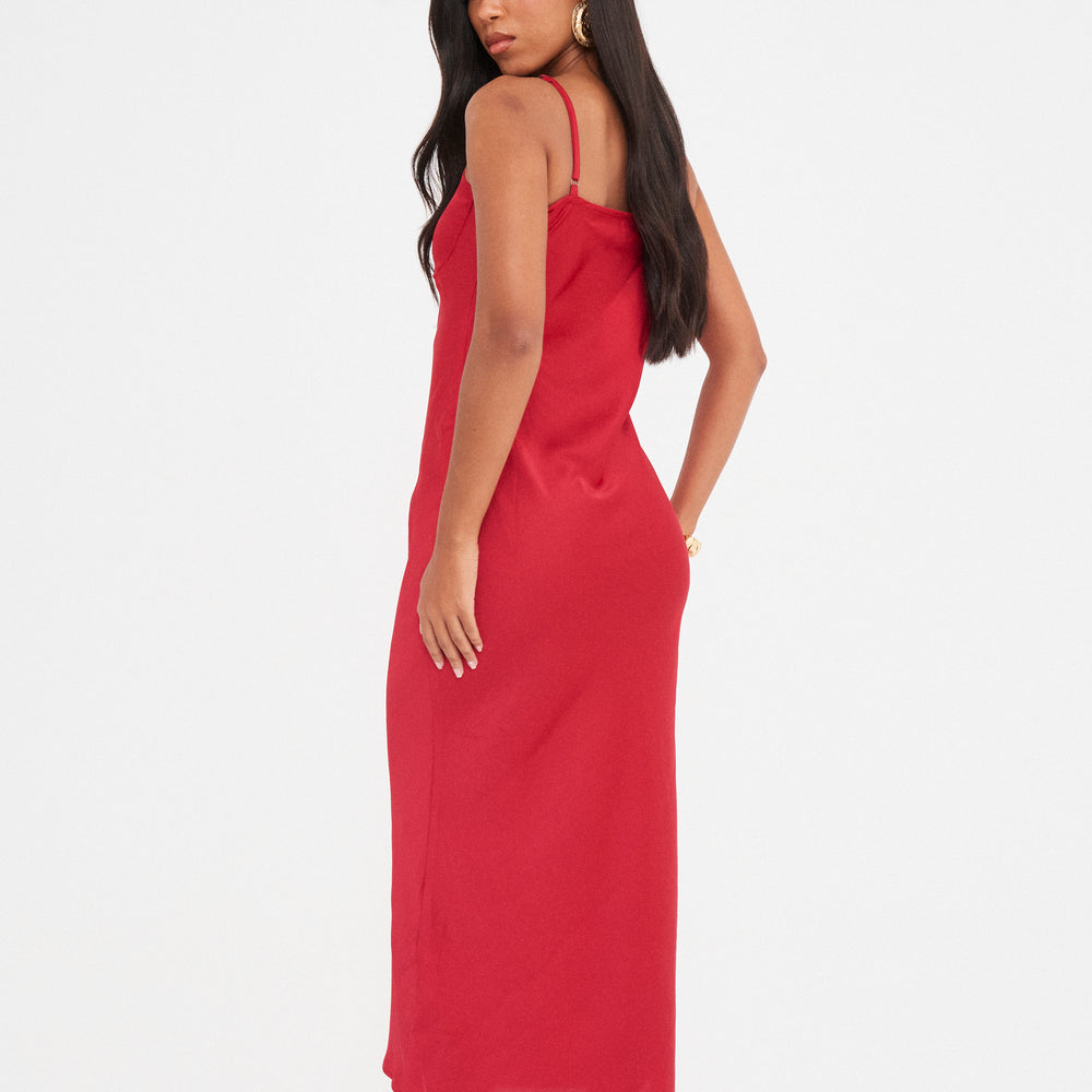 
                      
                        SATIN SEAM DETAIL SLIP DRESS
                      
                    