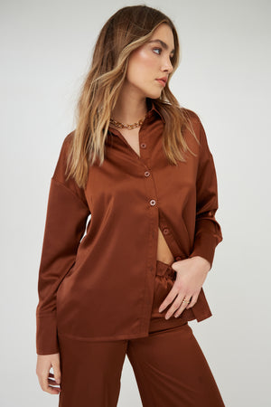 OVERSIZED SATIN SHIRT