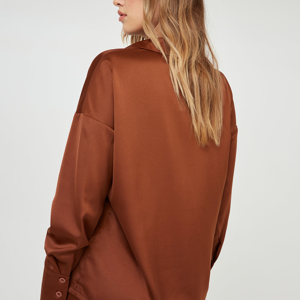 
                  
                    OVERSIZED SATIN SHIRT
                  
                