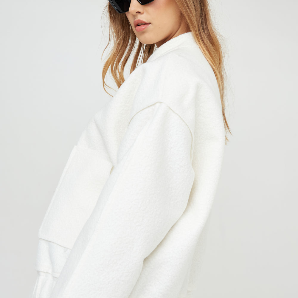 
                  
                    WOOL OVERSIZED BOMBER
                  
                