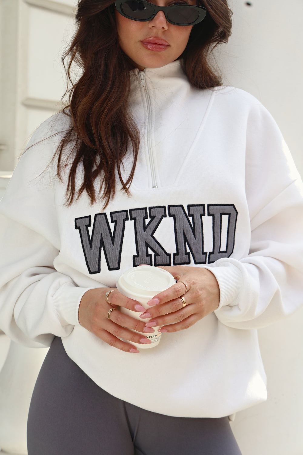 WKND OFFICIAL HALF ZIP SWEAT