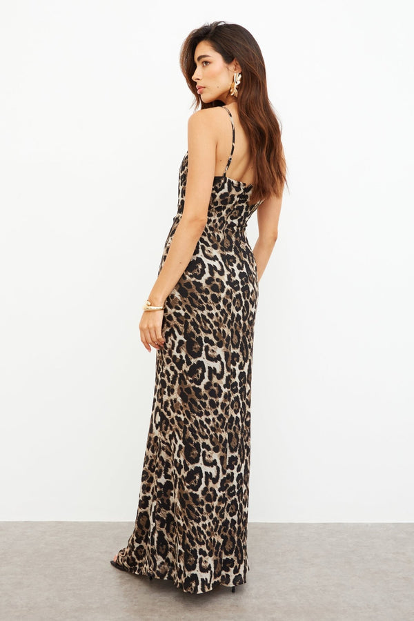 COWL NECK MAXI DRESS