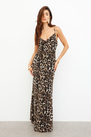 COWL NECK MAXI DRESS