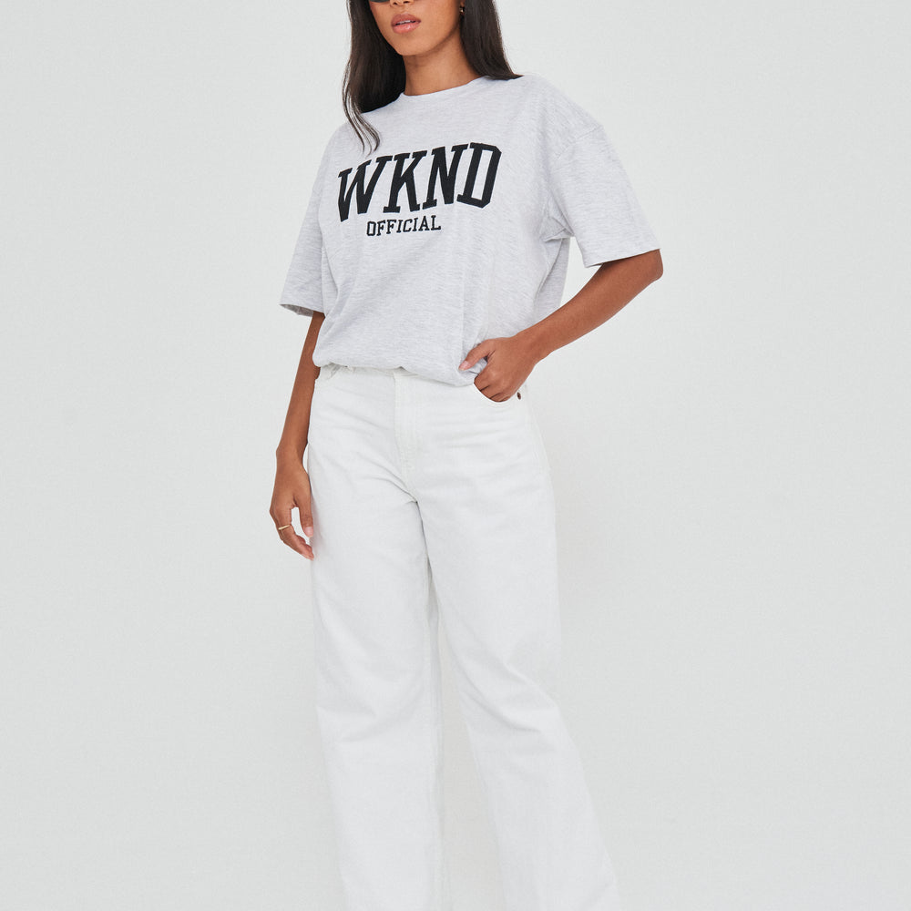 
                      
                        WKND EMBROIDERED CONTRAST T-SHIRT
                      
                    