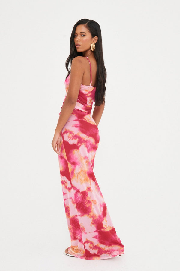 ABSTRACT MESH CROP & MAXI CO-ORD